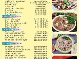 Thực Đơn
